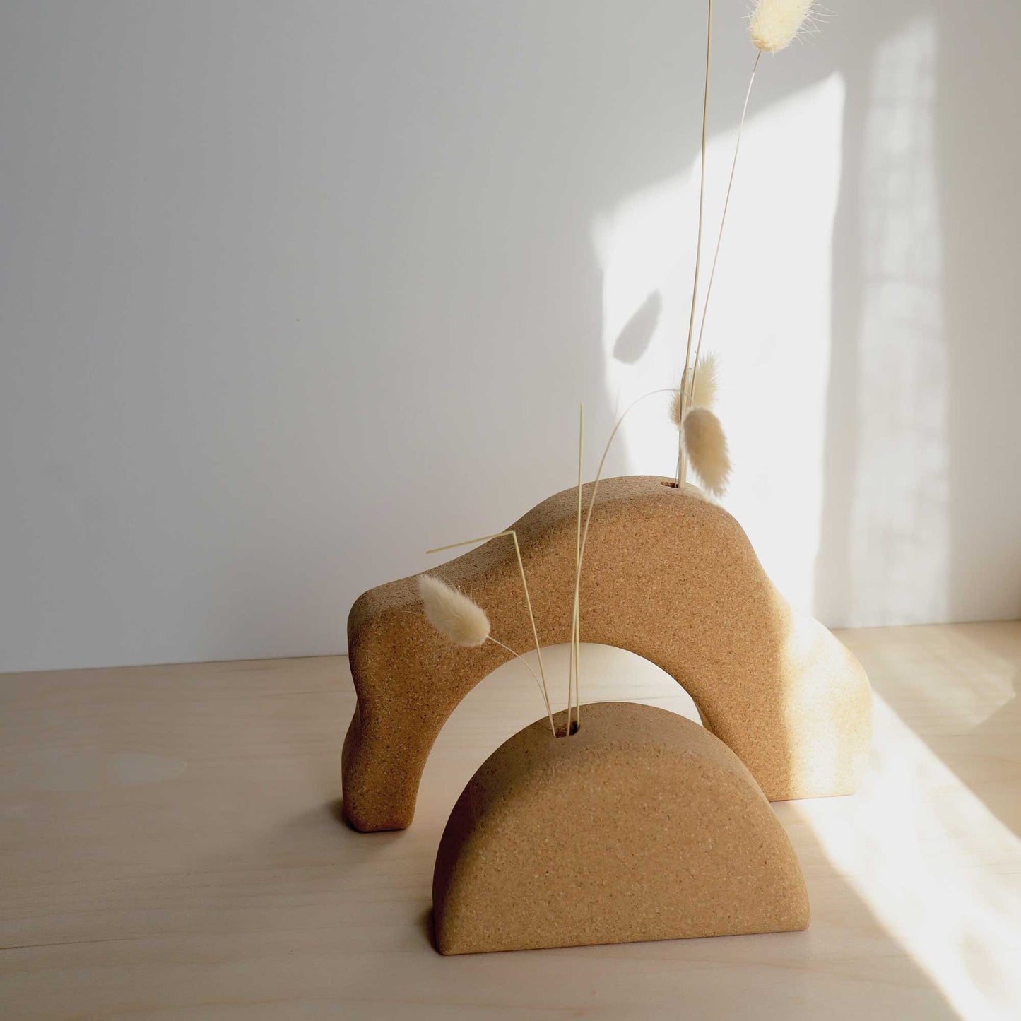 Onda & Sol Cork Vase Duo