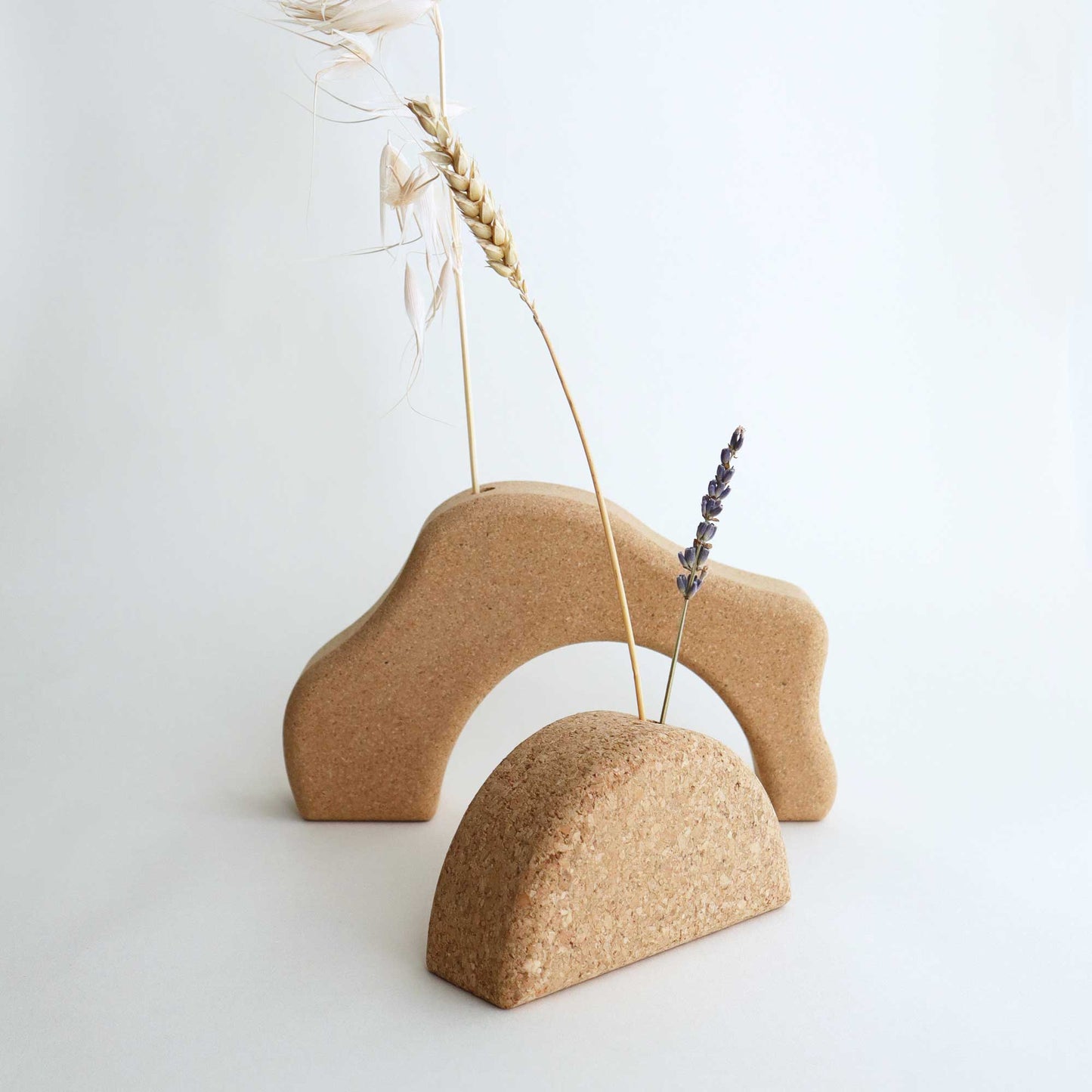 Onda & Sol Cork Vase Duo