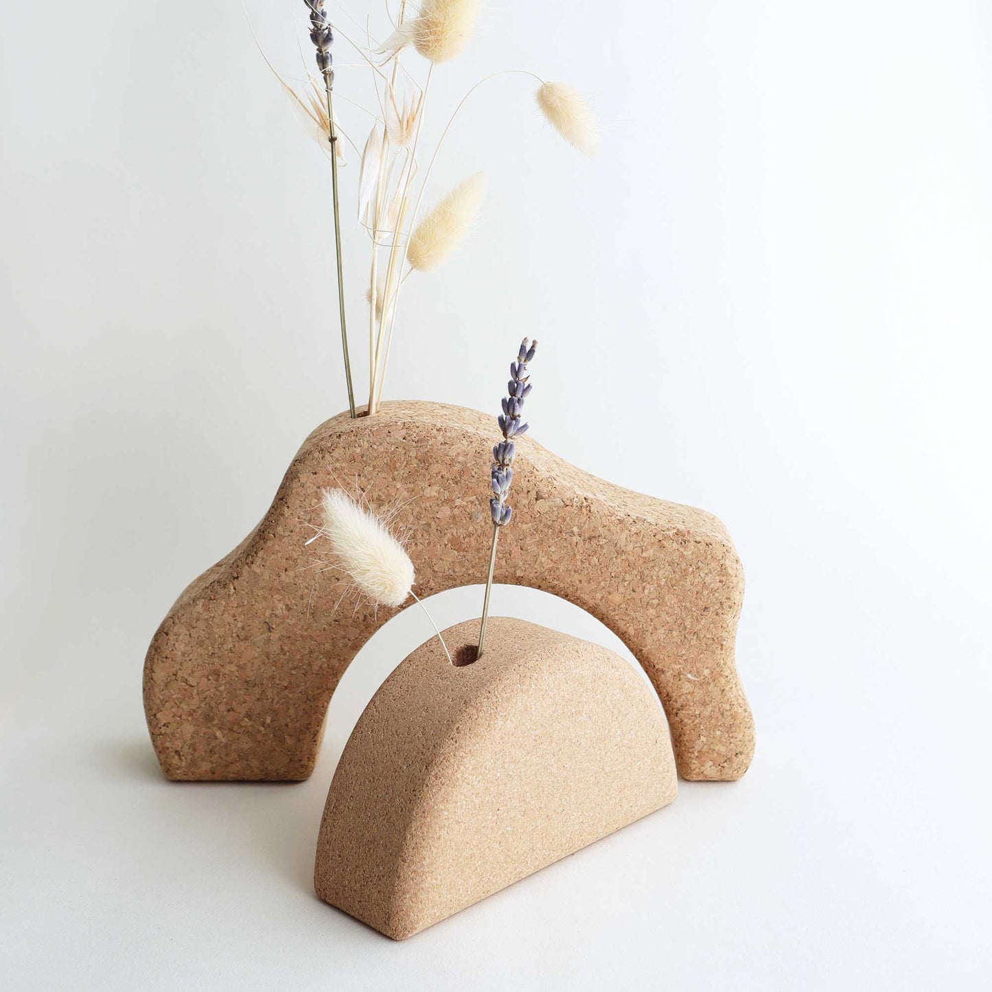 Onda & Sol Cork Vase Duo