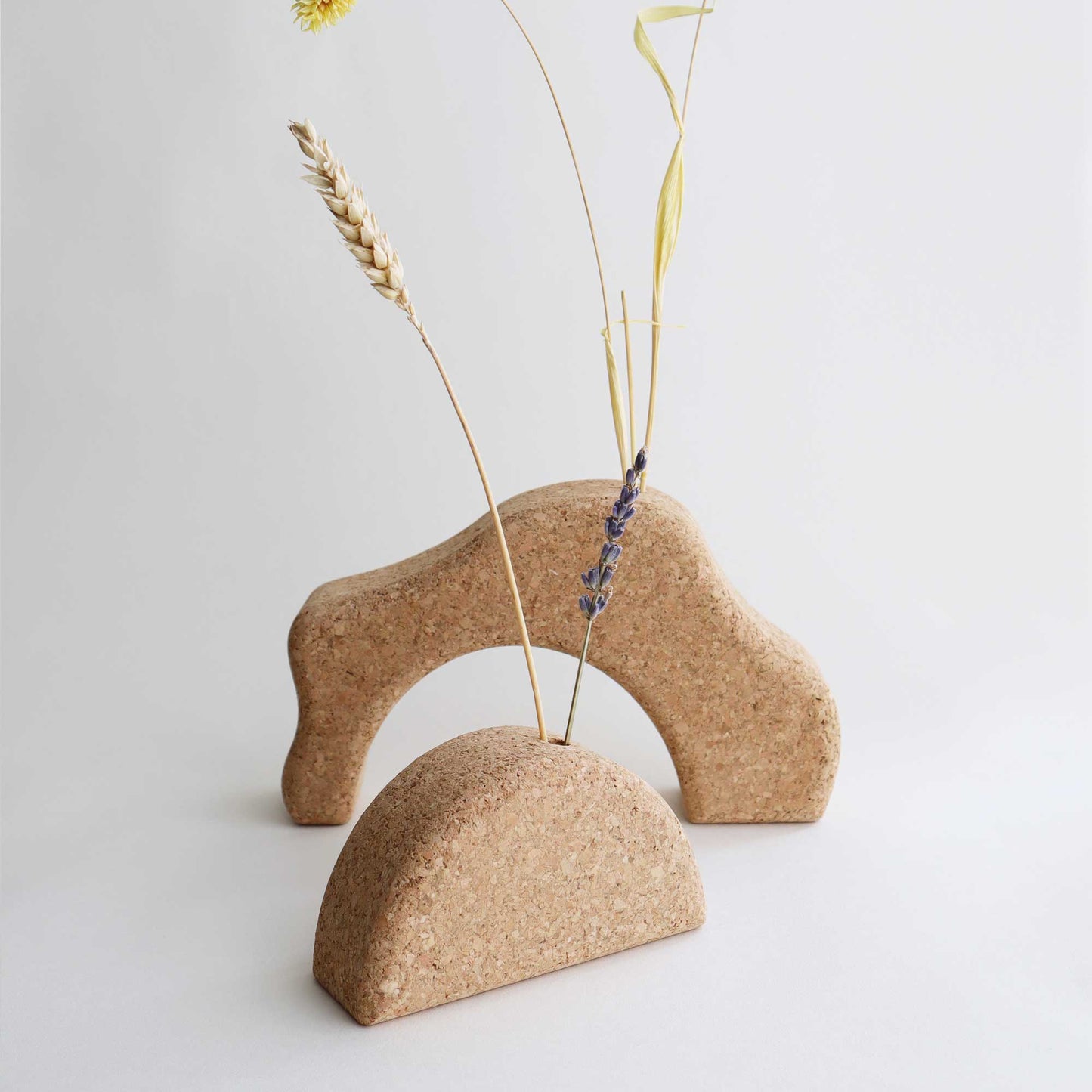 Onda & Sol Cork Vase Duo