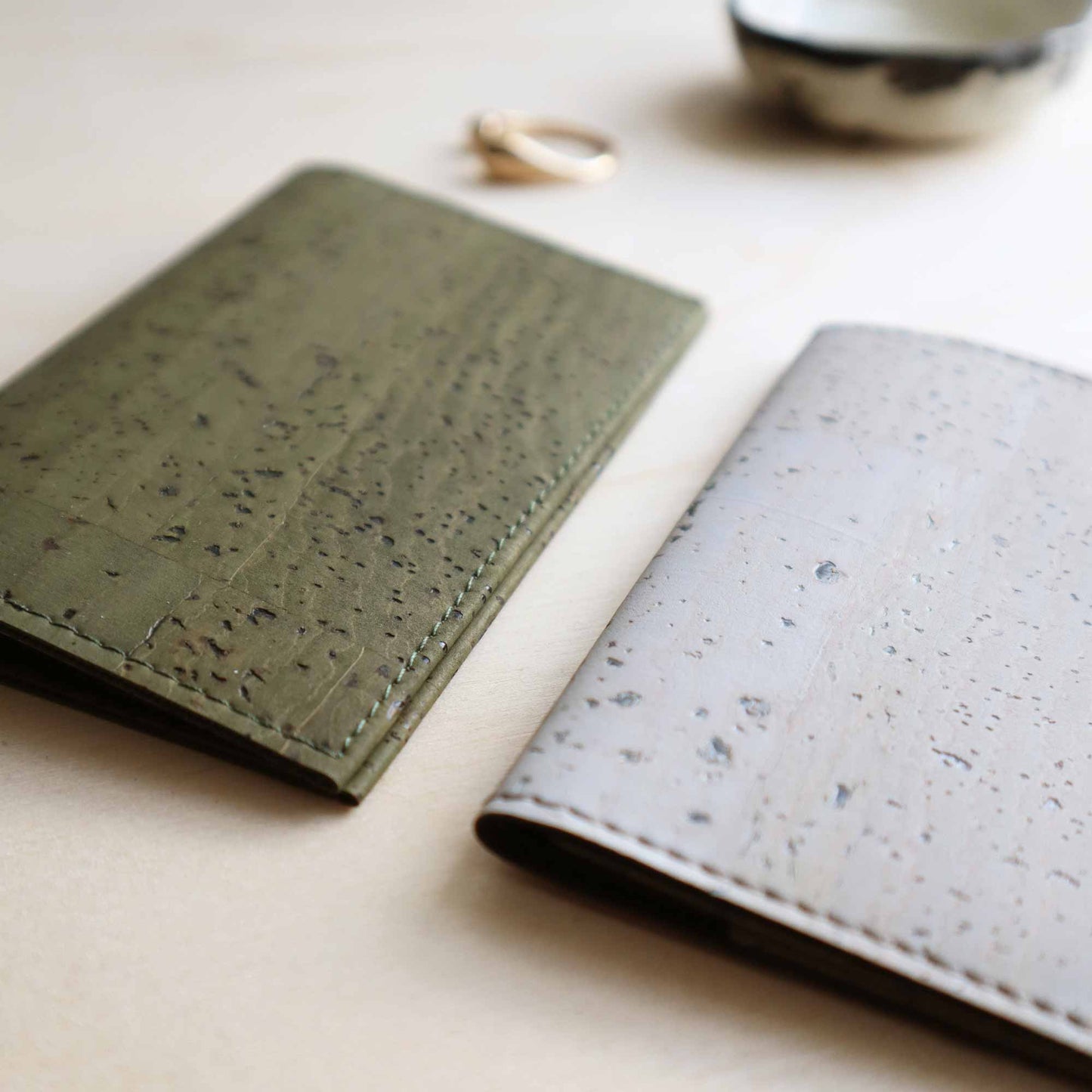 Noode Cork Cardholder - Cloud