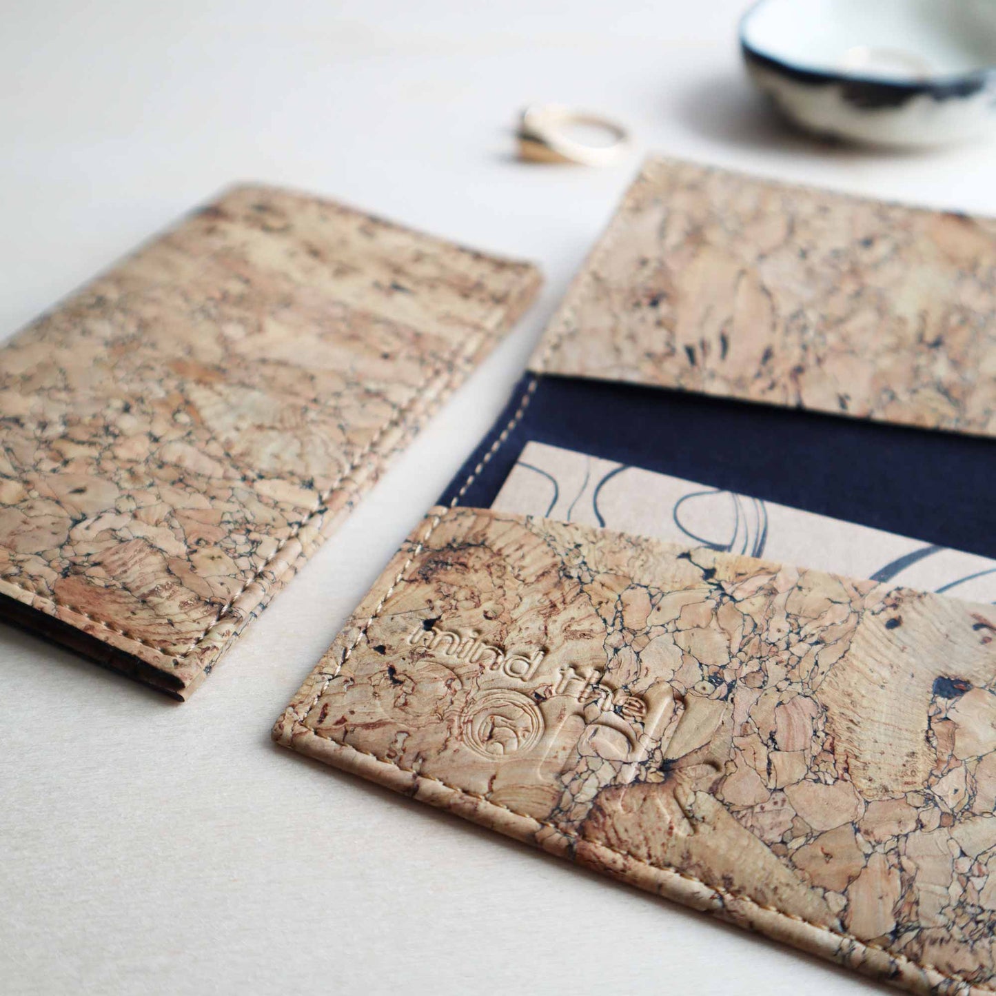 Noode Cork Cardholder - Bark