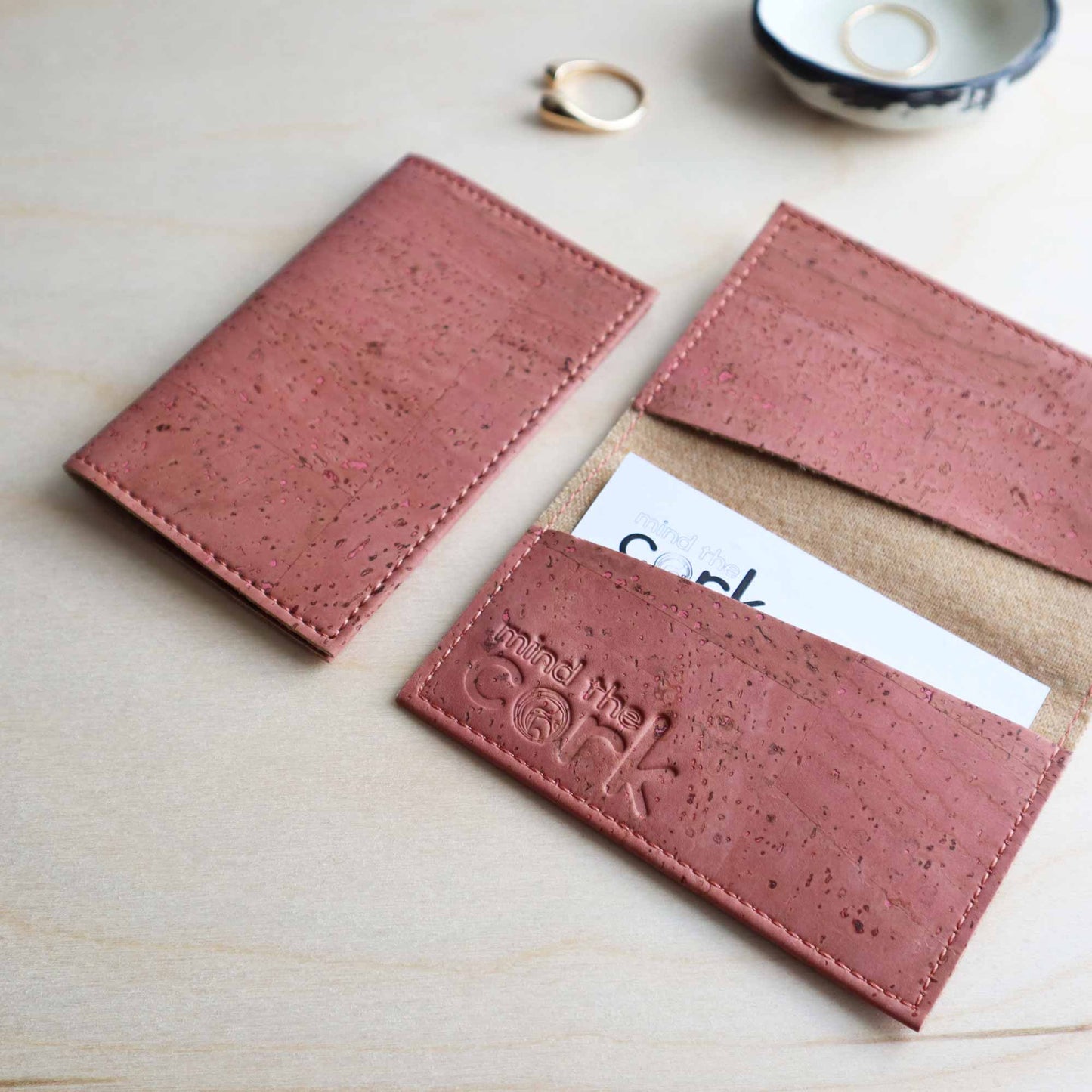 Noode Cork Cardholder - Watermelon