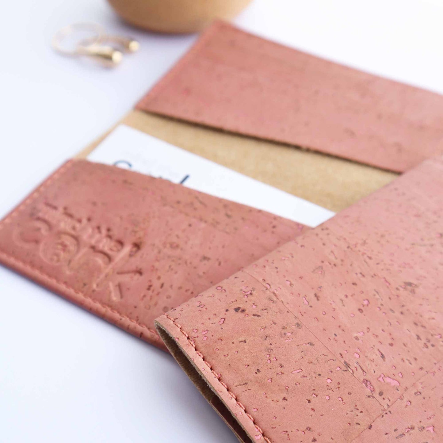 Noode Cork Cardholder - Watermelon