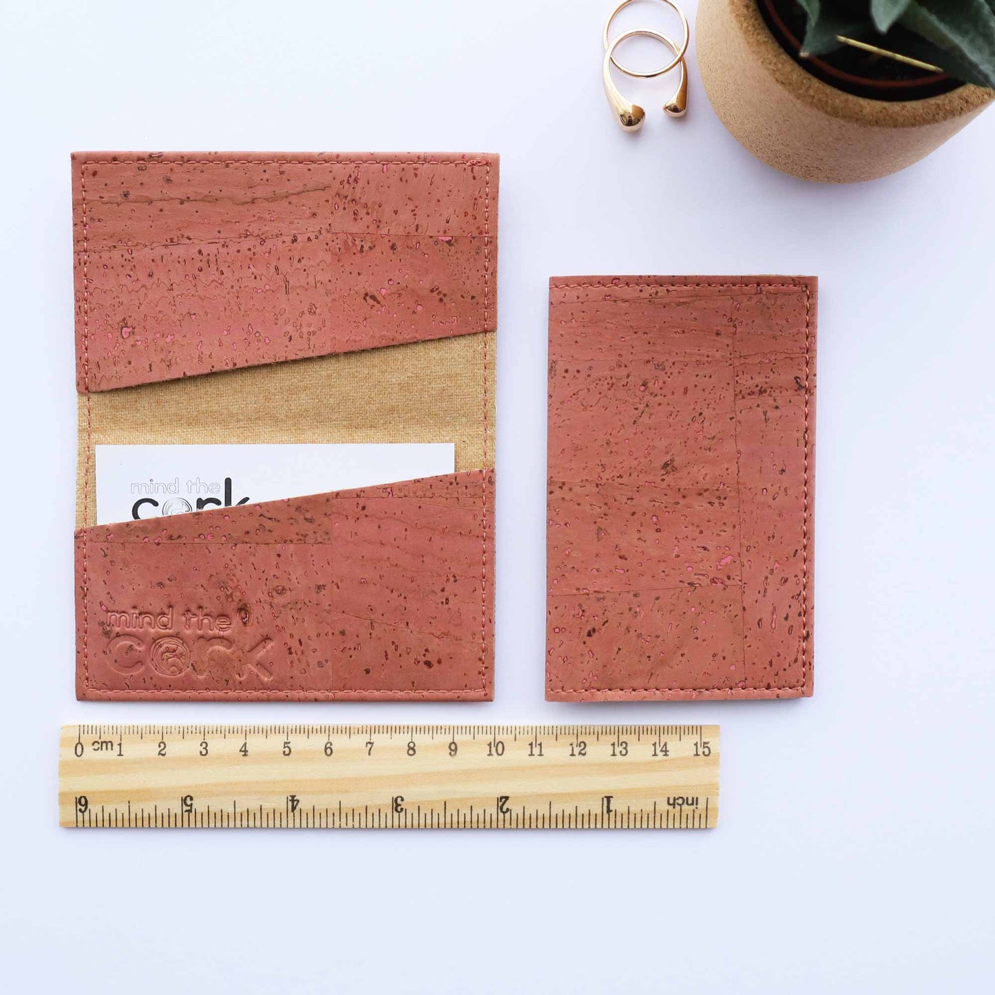 Noode Cork Cardholder - Watermelon