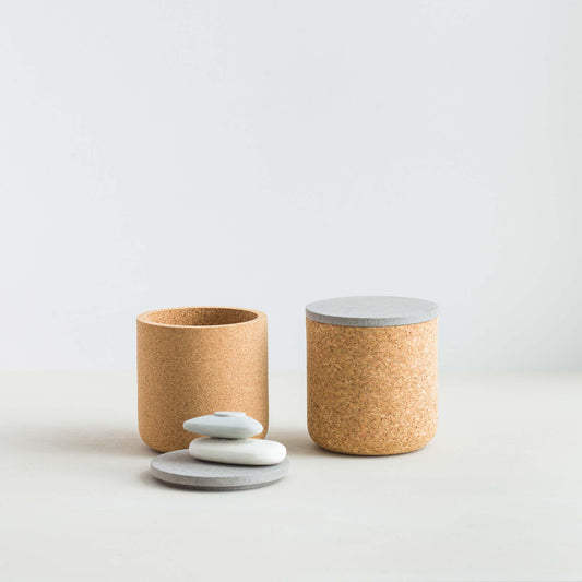 Emke Cork Vessel - Cloud Lid