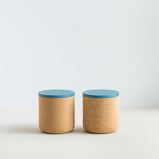 Emke Cork Vessel - Cobalt Lid