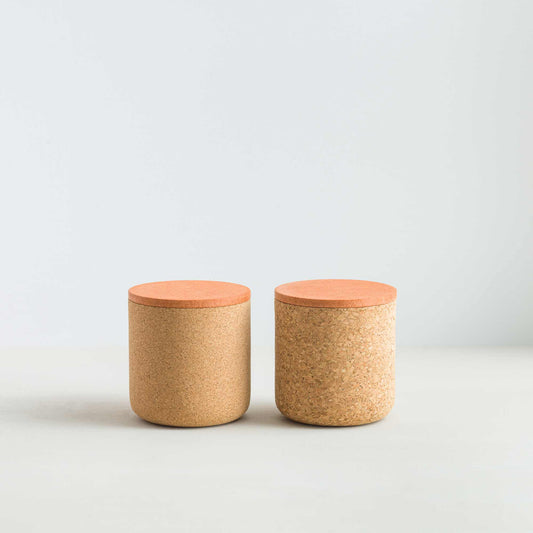 Emke Cork Vessel - Tangerine Lid